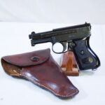 Sold  SCARCE MAUSER MODEL 1910/34 6.35mm PISTOL IN A JAPANESE WWII ERA HOLSTER, EXQUISITE CONDITION RIG!