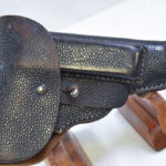SOLD GERMAN WW2 1944 BLACK PEBBLE GRAIN HOLSTER FOR THE Cz27 PISTOL, NICE!