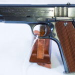 SOLD  IMPORTANT BRITISH WWII  BALLESTER MOLINA .45 AUTO PISTOL, USED BY THE 8TH ARMY IN N. AFRICA & SOE AGENTS IN EUROPE, MINT CRISP!