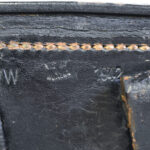 SOLD, WC10, cww 1943 (Carl Weiss, Braunschweig) Black Leather Hardshell P.08 LUGER Holster, NICE!