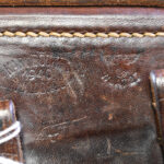 SOLD , WC14, 1940 KARL BOCKER, WALDBROHL, BROWN HARDSHELL P.08 LUGER HOLSTER, VERY SHARP!