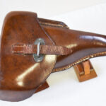 SOLD, WC20, ULTRA RARE, MINT SCREAMER CONDITION LUFTWAFFE CONTRACT ndk 44 CODED (ARBA GMBH,POLAND) TAN HARDSHELL P.38 HOLSTER