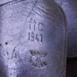 SOLD, VERY RARE & DESIRABLE EARLY 1941 DATED ftc CODED (FROST & JAHNEL) NAZI FN HIGH POWER HOLSTER, VERY CRISP!