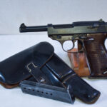 SOLD  WED SEPT 30, WALTHER ac44 P.38 PISTOL, COMPLETE FULL RIG WITH dkk 44  SOFTSHELL HOLSTER, VERY SHARP!