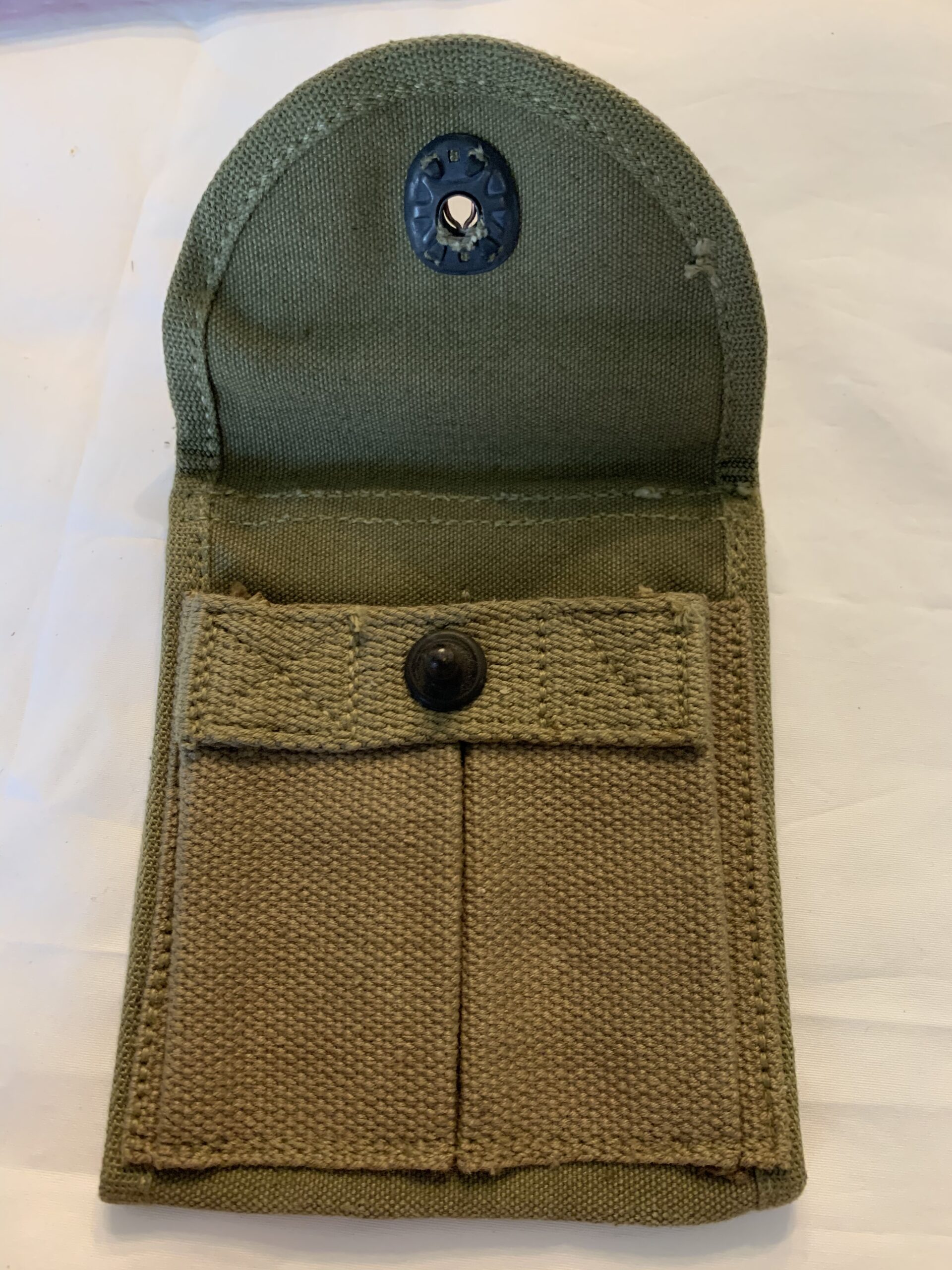 SOLD - WW2 ORIGINAL - M1 CARBINE TWIN MAG POUCH TWO TONE “LAIRD SCHOBER ...