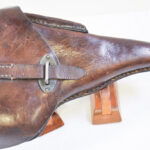 SOLD, WC21, VERY RARE 1944 LUFTWAFFE CONTRACT POLISH MADE lyo CODED TAN P.38 HARDSHELL HOLSTER