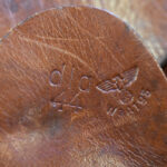 SOLD WC25, dla 44 CODED (KARL BARTH, WALDBROHL) TAN FN HIGH POWER HOLSTER, VERY SHARP!