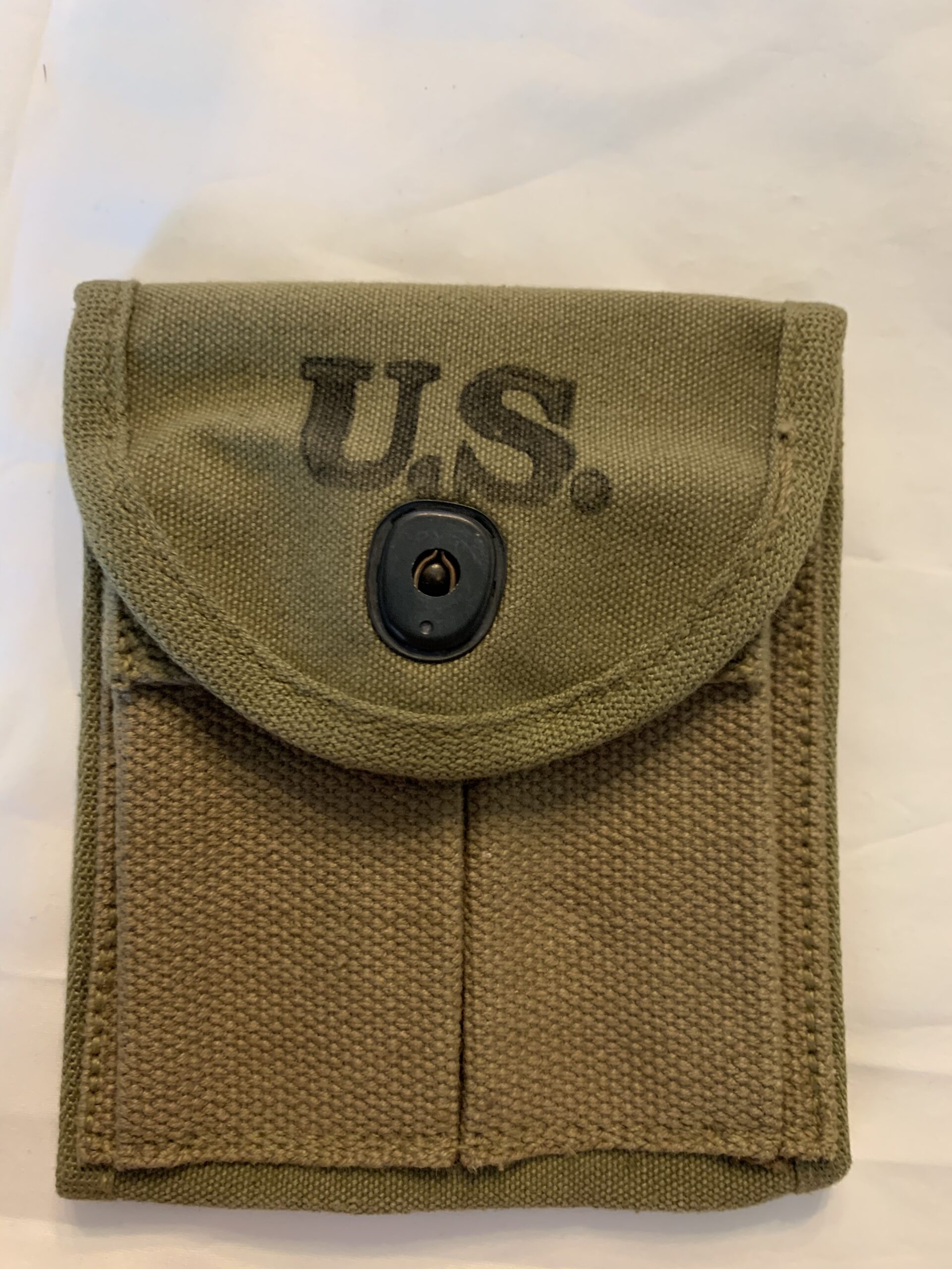 SOLD - WW2 ORIGINAL - M1 CARBINE TWIN MAG POUCH TWO TONE “LAIRD SCHOBER ...