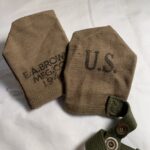sold Original - U.S. WWll - (2) Mint Unissued M1 Carbine rifle - canvas muzzle covers - dated 1944