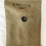 SOLD 1942 dated - 1911 pistol, 45 cal canvas mag pouch...MINT!