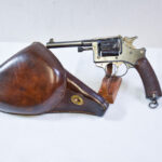 Sold - FANTASTIC FRENCH WWI ERA Mle 1892 “LEBEL” SERVICE REVOLVER, EARLY 1895 PRODUCTION PRE98 ANTIQUE, MINT SHARP WITH HOLSTER TOO!