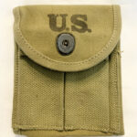 SOLD MINT - 1942 DATED U.S. ISSUED M1 CARBINE TWIN MAG POUCH!