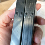 2 - ORIGINAL WW2 U.S. ISSUE M1 CARBINE MAGS - K.I. - I.S. (INLAND & INTERNATIONAL SILVER)