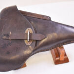 SOLD VERY RARE 1944 LUFTWAFFE CONTRACT POLISH MADE lyo CODED BROWN P.38 HARDSHELL HOLSTER