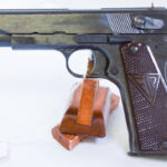 SOLD  NAZI ViZ 35 RADOM P35(p) PISTOL, LATE 1944 PRODUCTION SCARCE “H” BLOCK GRADE III VARIANT, VERY SHARP!