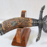 SOLD , VERY RARE E&F HOERSTER NAZI NATIONAL HUNTING ASSOCIATION CUTLASS, MINT EXAMPLE!