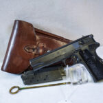 SOLD SCARCE 1939 PRE WAR POLISH ViZ35 RADOM PISTOL, COMPLETE FULL POLISH RIG, MINT CRISP STUNNING PISTOL!