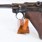 SOLD GERMAN WW2 1937 S/42 TURD GRADE REBLUED SHOOTER LUGER