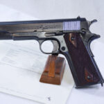 SOLD US WWI COLT MODEL 1911 US ARMY SERVICE PISTOL, SHIPPED APRIL, 1918, BRUSHED BLUE FINISH, VERY CRISP & WITH COLT LETTER!