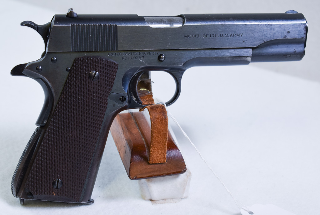 SOLD , VERY RARE & DESIRABLE 1937 COLT 1911 TRANSITIONAL US ARMY CONTRACT  SERVICE PISTOL, 100% ORIGINAL AND CORRECT, VERY SHARP! - Pre98 Antiques