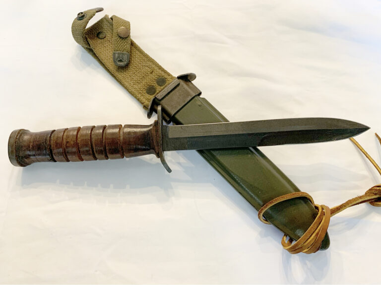 SOLD, US WW2 DESIRABLE CASE M3 FIGHTING KNIFE WITH SCABBARD, MINT ...