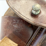 SOLD VERY CRISP AKAH MADE WALTHER PPK HOLSTER, WWII BRING BACK, U.S. SOLDIER NAME INSCRIBED!