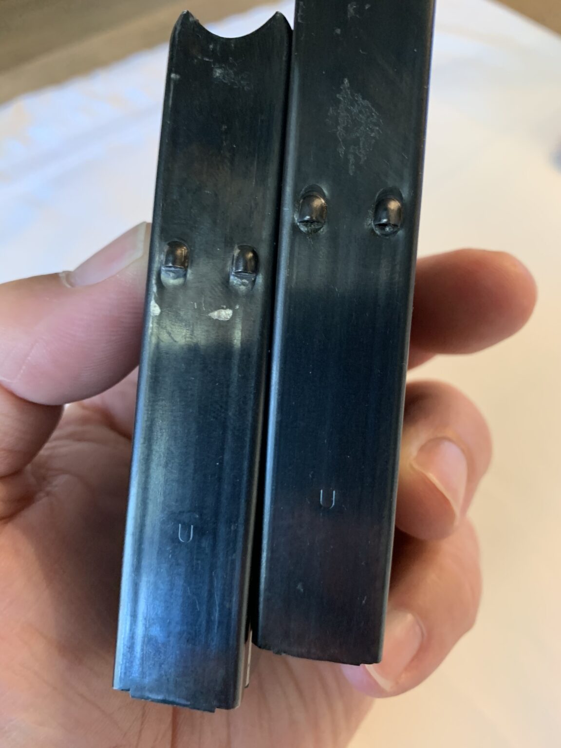 2 WW2 ORIGINAL U S ISSUE M1 CARBINE MAGS TYPE 1 U MARKED UNION HARDWARE Pre98 Antiques