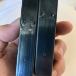 2 - WW2 ORIGINAL U.S. ISSUE M1 CARBINE MAGS - TYPE 1 - U MARKED (UNION HARDWARE)