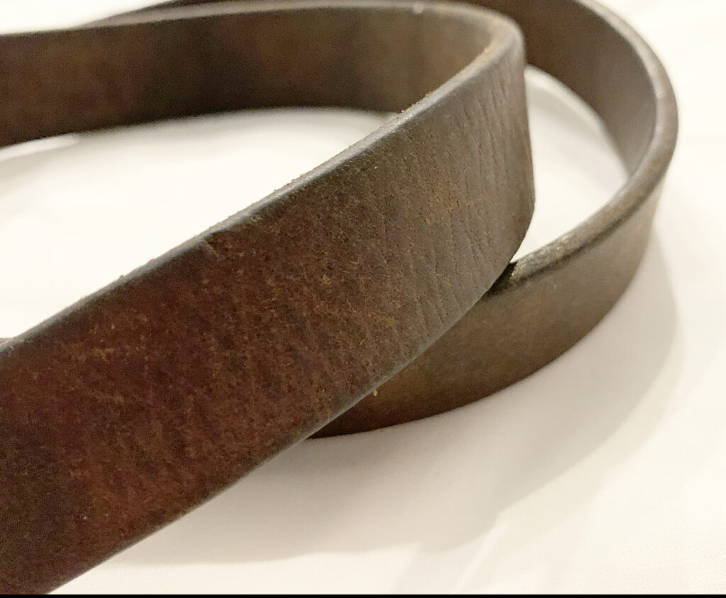 thumbnail image 2 of WWII German K98 Leather Rifle Sling - Brown Reproduction Mauser Sling 2 of 9
