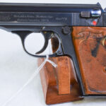 SOLD, NAZI RSHA/SS ISSUE WALTHER PPK, “K SUFFIX” VARIANT (TYPE 5) WITH MATCHING MAG, MINT CRISP!