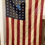 SOLD, Prewar - WW2 era United States 48 Star flag - Linen!