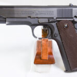 SOLD US WWII COLT 1911A1 US ARMY SERVICE PISTOL, LATE WAR, MARCH, 1945 PRODUCTION, 100% CORRECT & MINT SHARP!