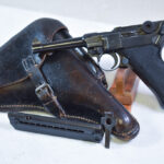 SOLD AWESOME FULLY RIGGED OUT byf 42 “BLACK WIDOW” P.08 LUGER PISTOL, ALL YOU NEED IN A NAZI LUGER!