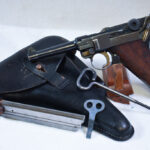 sold ULTRA RARE 1929 DUTCH NAVY ISSUED DWM LUGER PISTOL, COMPLETE FULL MATCHING NUMBERED RIG, MINT CRISP & STUNNING!