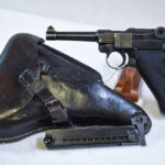 SOLD  EXCEPTIONAL FULLY RIGGED OUT byf 42 “BLACK WIDOW” P.08 LUGER PISTOL, ALL YOU NEED IN A NAZI LUGER!