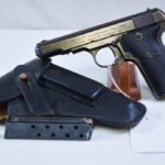 SOLD EARLY PRODUCTION NAZI MARKED FRENCH MAB D PISTOL, RARE FULL RIG, VERY SHARP!