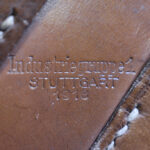 SOLD GERMAN WW1 1918 DATED INDUSTRIEGRUPPE 1, STUTTGART MADE,  FULL LEATHER STOCK HARNESS FOR THE MAUSER BROOMHANDLE PISTOL, WITH ROD & SPRING, MINT SCREAMER CONDITION!