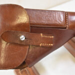 SOLD , MINT CRISP TAN AKAH "ANUSHATT" HOLSTER FOR THE WALTHER PPK PISTOL, STUNNING EXAMPLE!