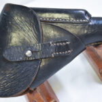 TUE FEB 9, VERY SCARCE AKAH MADE LEADING EDGE HOLSTER FOR THE WALTHER PPK PISTOL, THE CORRECT HOLSTER FOR THE SS ISSUED PISTOLS