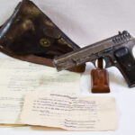 SOLD SCARCE EARLY 1938 SOVIET TT-33 TOKAREV PISTOL, MATCHING MAG, RARE HOLSTER & WWII CAPTURE PAPERS!