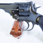SOLD, BRITISH EARLY WWI ISSUED WEBLEY MARK IV .455 SERVICE REVOLVER, THE “BOER WAR MODEL”, MATCHING & VERY CRISP!