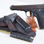 SOLD. VERY RARE 1940 PRE-FALL OF FRANCE MAB  Modele D PISTOL, FULL FRENCH ARMY ISSUED RIG!