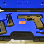 SOLD  LNIB 2007 FN FNX-45 PISTOL, FLAT DARK EARTH, 3 15 ROUND MAGS, ONLY TEST FIRED LIKE NEW!