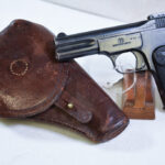 SOLD JAPANESE ARMY OFFICER ISSUED FN MODEL 1900 PISTOL, CIRCA 1905 PRODUCTION,WITH RARE JAPANESE HOLSTER, VERY SHARP EXAMPLE!