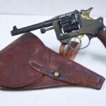 SOLD, FRENCH ARMY WWI Mle 1892 “LEBEL” SERVICE REVOLVER, VERY RARE WARTIME 1916 PRODUCTION, WITH CORRECT HOLSTER, VERY SHARP!