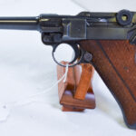 SOLD, ULTRA RARE 1939 NAZI POLICE EAGLE/K MAUSER BANNER LUGER PISTOL, ONLY 850 MADE, ALL MATCHING INCLUDING MAG, MINT!
