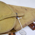 EARLY PRODUCTION 1ST PATTERN CANADIAN INGLIS HIGH POWER HOLSTER, 1944 DATED, NICE!