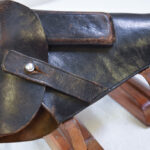 SOLD GERMAN WW2 KRIEGSMARINE EAGLE/M MARKED HOLSTER FOR THE 1934 MAUSER OR MAUSER HSc PISTOL, NICE!