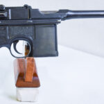 Sold  WWI/WWII GERMAN/AUSTRIAN ARMY ISSUE MAUSER 1896/12 “BROOMHANDLE” PISTOL, 7.63 m/m, RARE TRIPLE PROOFED THAT SAW USE IN BOTH WORLD WARS!