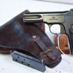 SOLD TRENCH WWI ISSUE FN MODEL 1900 PISTOL, WITH RARE WWI FRENCH HOLSTER, TRENCH SWEEPER SPECIAL!